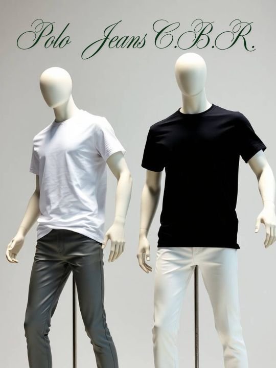 camisetas Polo Jean CBR básicas sin estampado