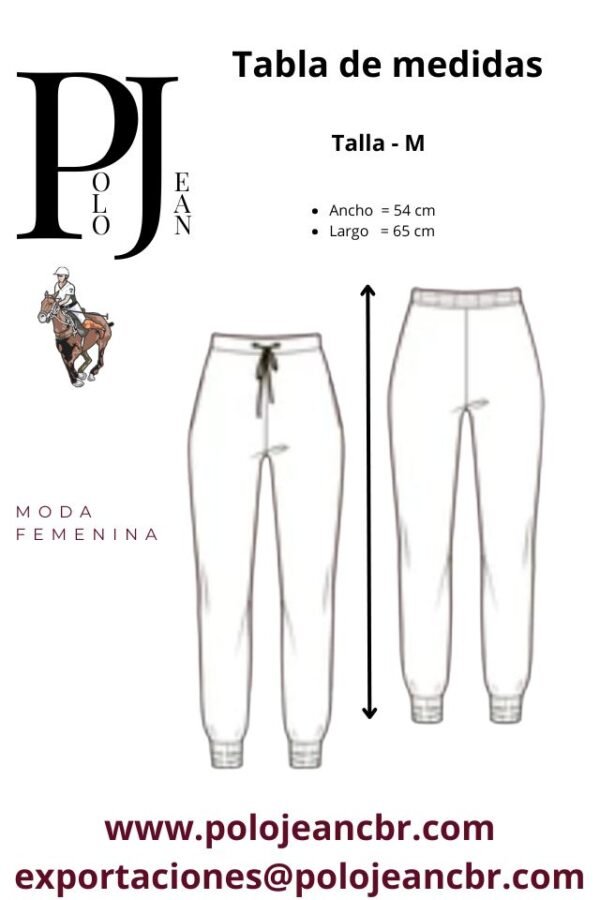 tabla de medidas pantalon